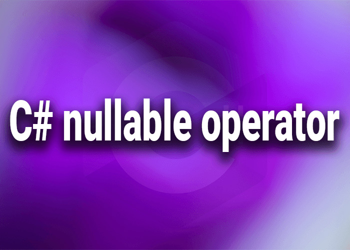 c# nullable operator